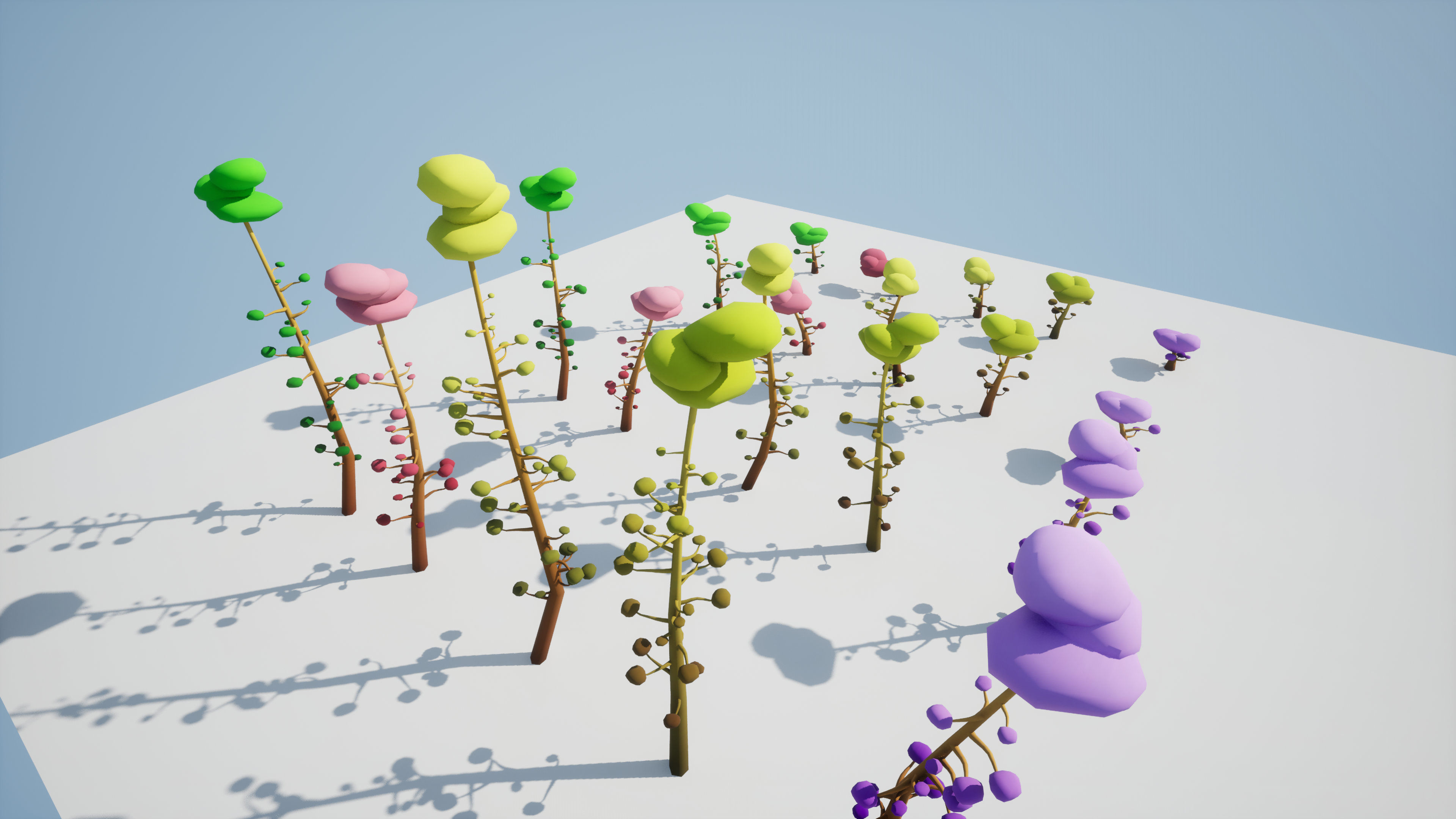 Trees Pack 01 Low-poly 3D model_9