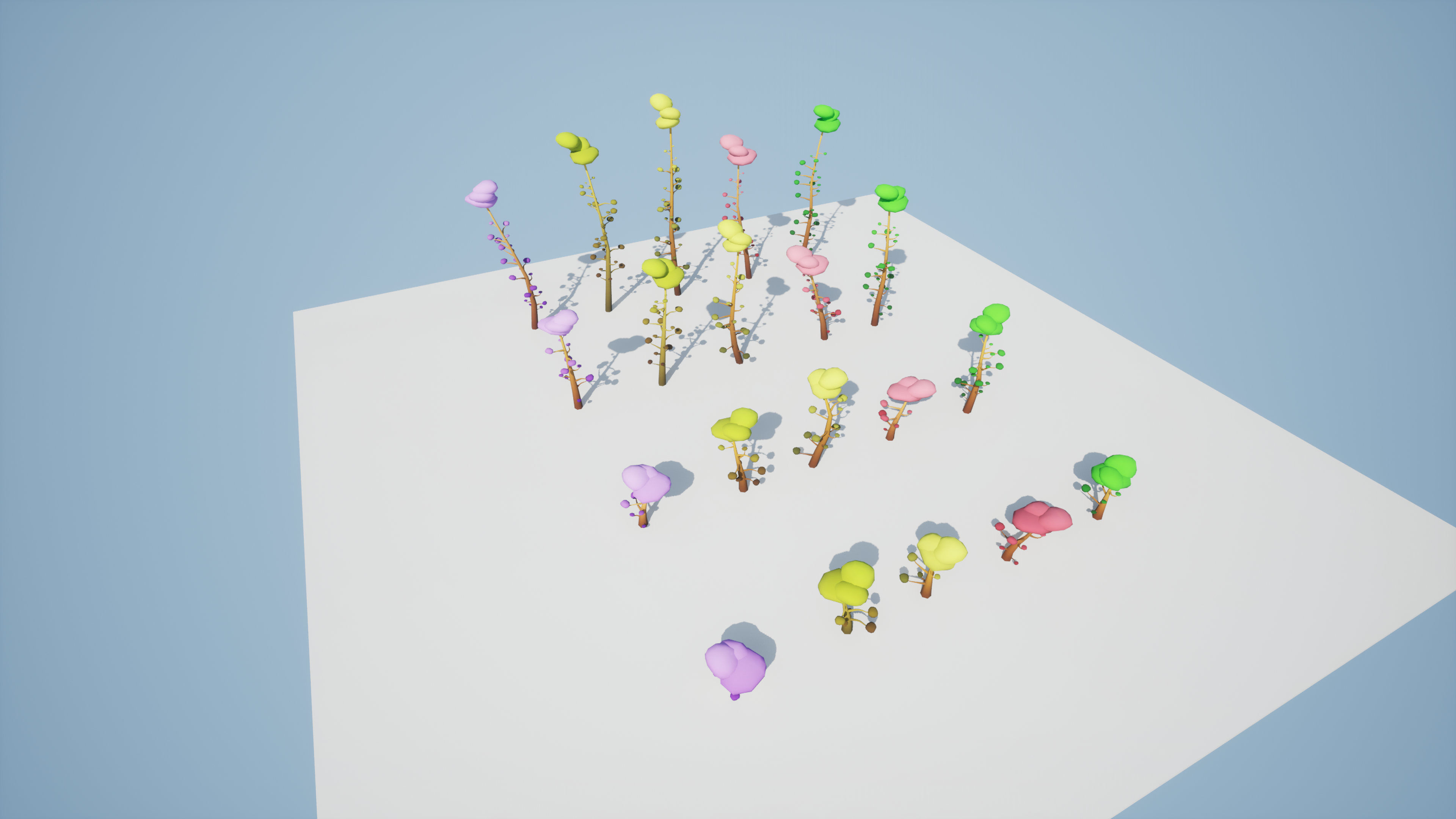 Trees Pack 01 Low-poly 3D model_8