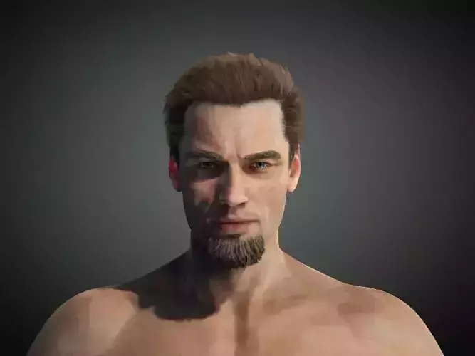 Realistic Male Human Rigged Low-poly 3D model