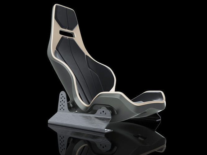 Seat 002 with rails Free 3D model