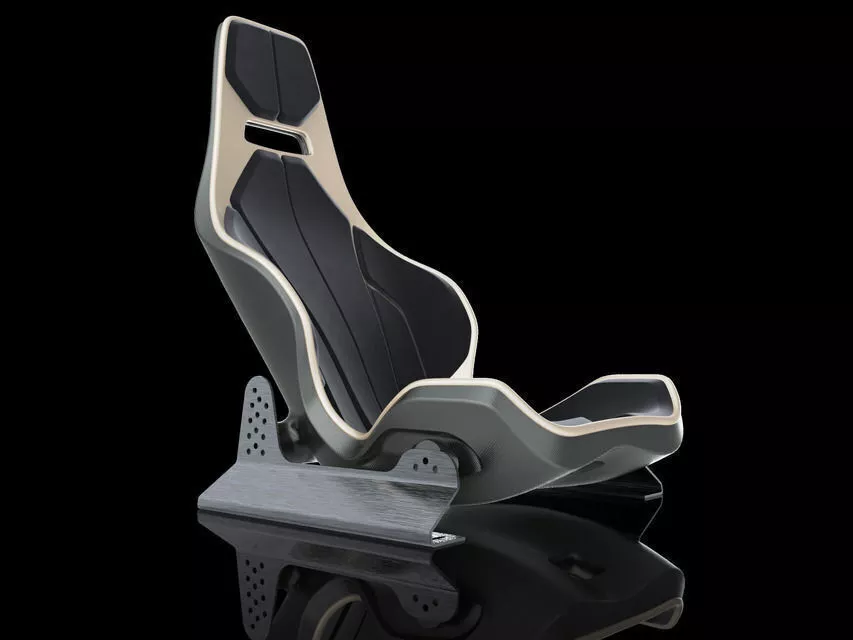 Seat 002 with rails Free 3D model