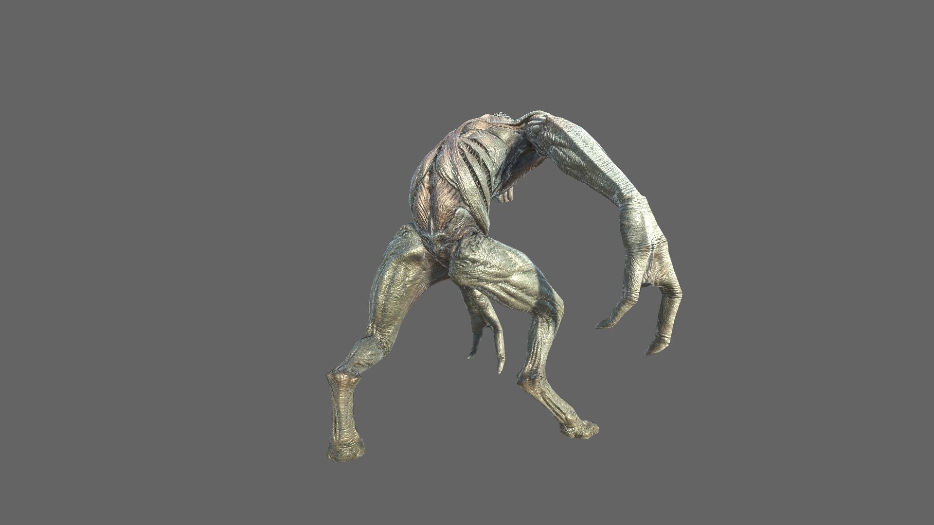 Alien Light Soldier 1 Low-poly 3D model_6