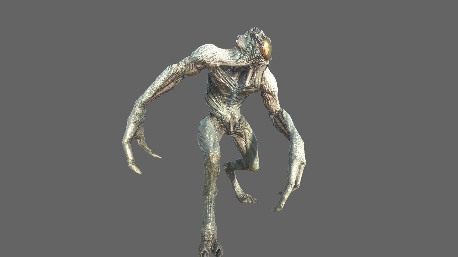 Alien Light Soldier 1 Low-poly 3D model_9