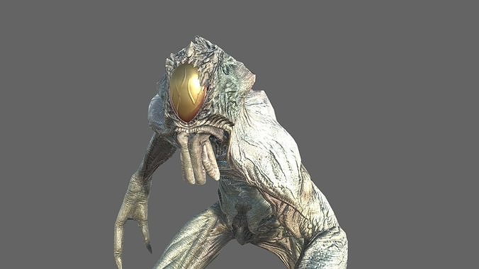 Alien Light Soldier 1 Low-poly 3D model