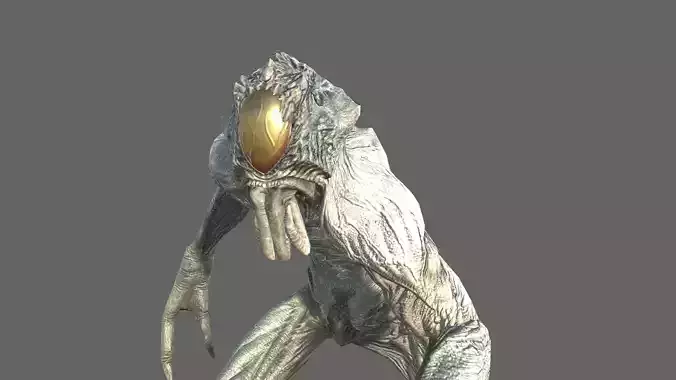 Alien Light Soldier 1 Low-poly 3D model