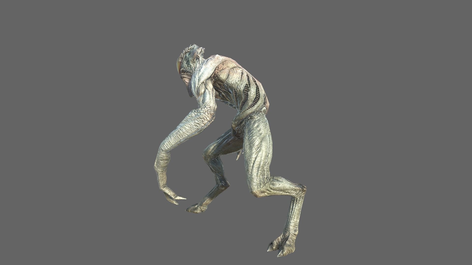 Alien Light Soldier 1 Low-poly 3D model_3