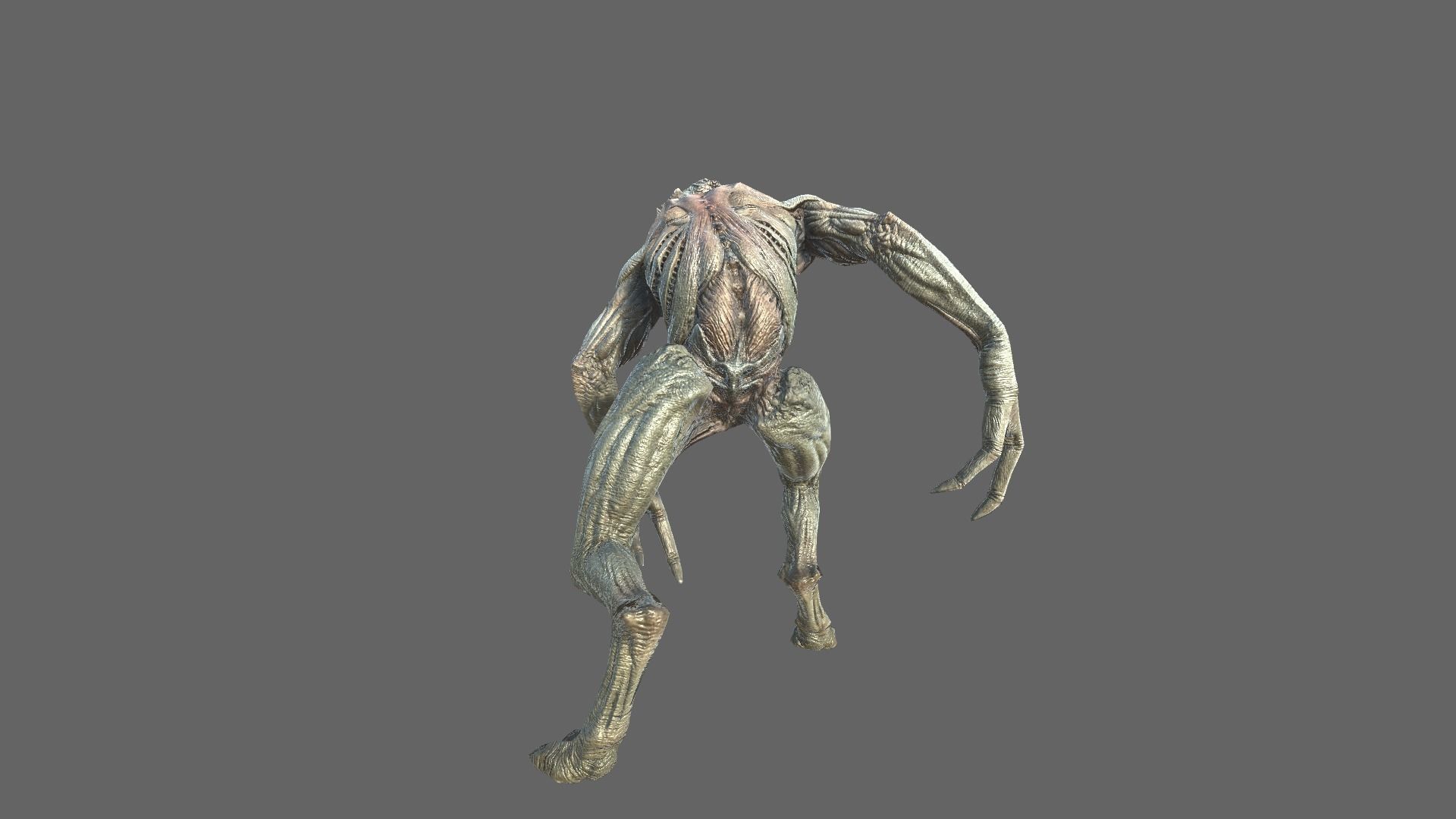Alien Light Soldier 1 Low-poly 3D model_5