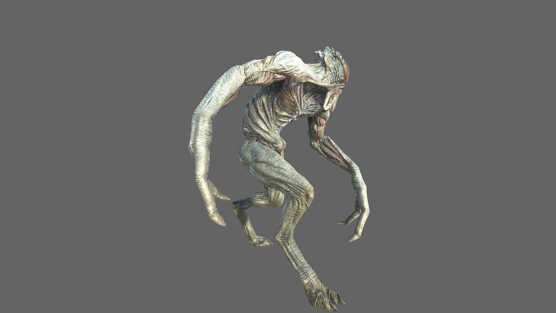 Alien Light Soldier 1 Low-poly 3D model_8