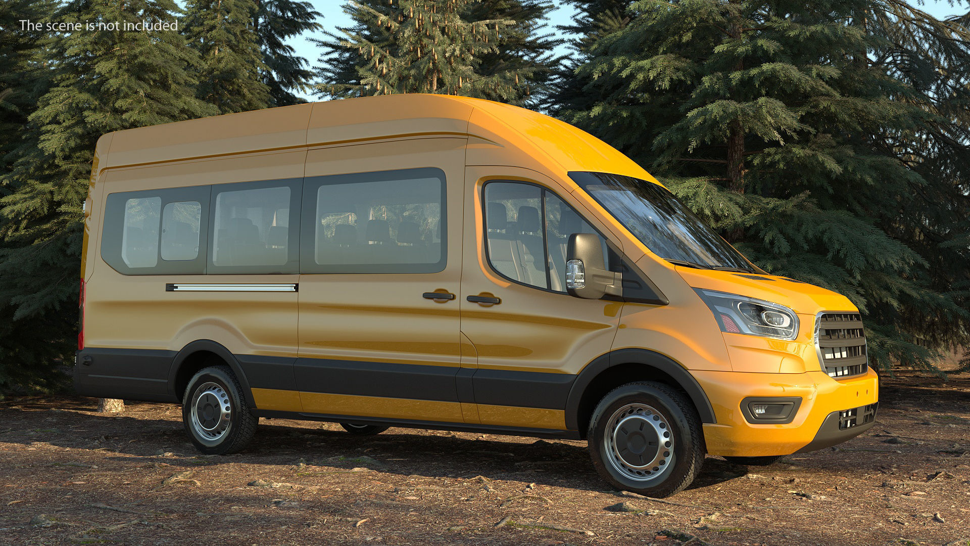 Passenger Van 3D model_1