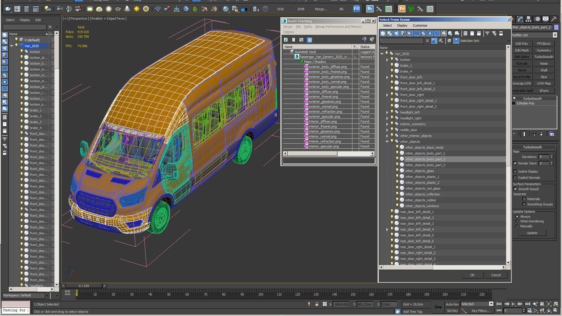 Passenger Van 3D model_18