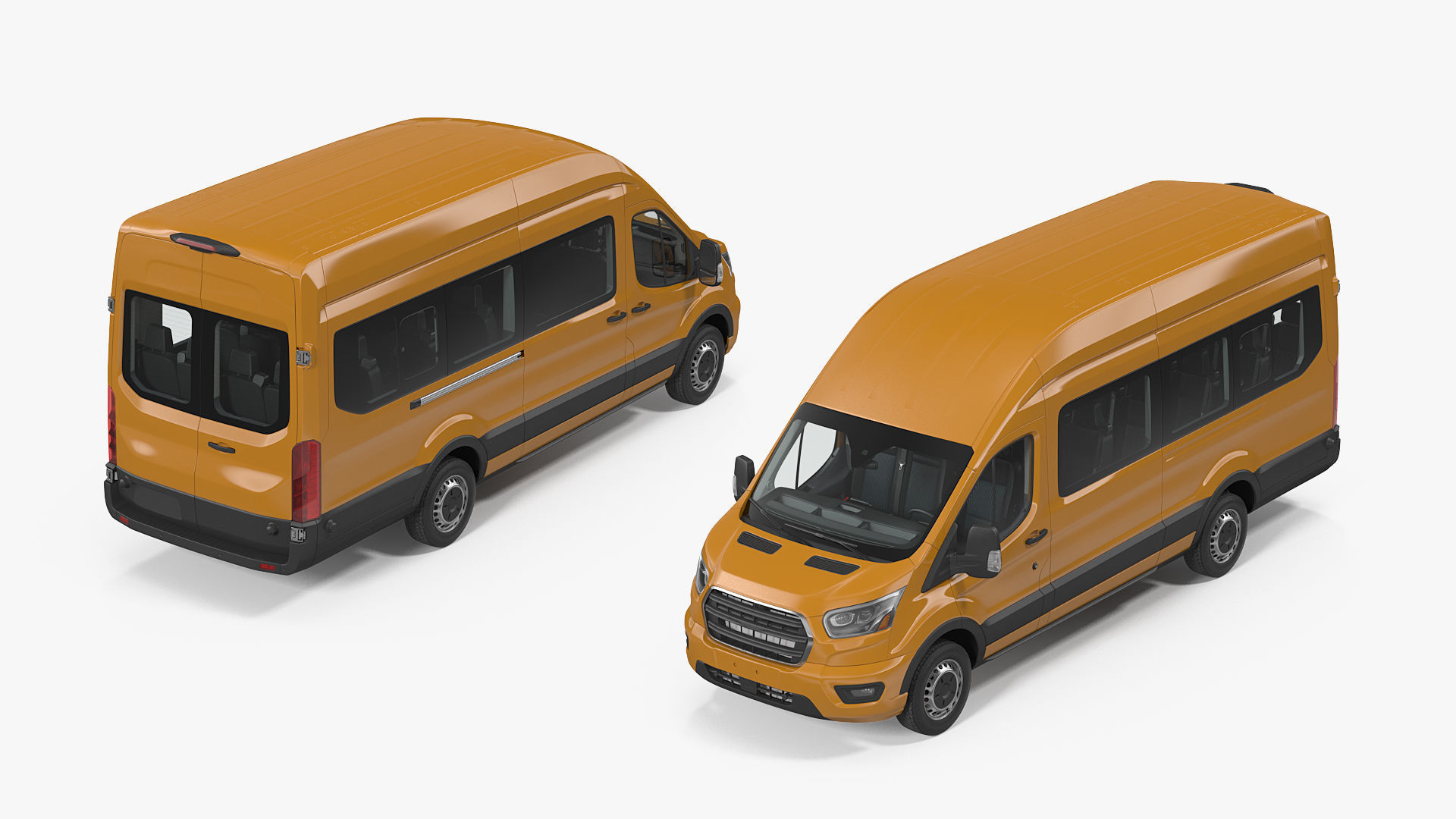 Passenger Van 3D model_4