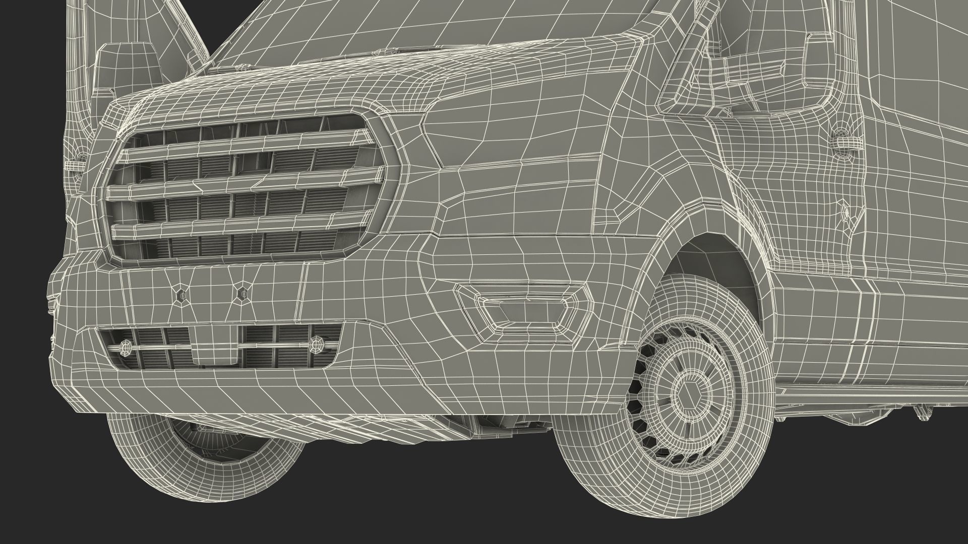 Passenger Van Rigged 3D model_25