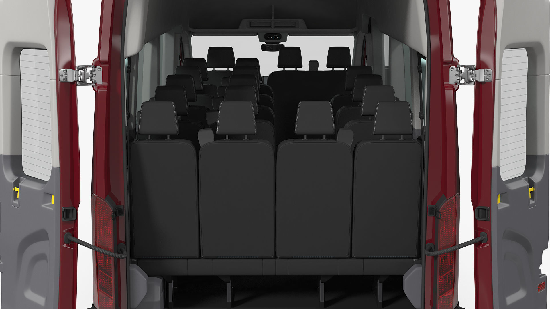 Passenger Van Rigged 3D model_14