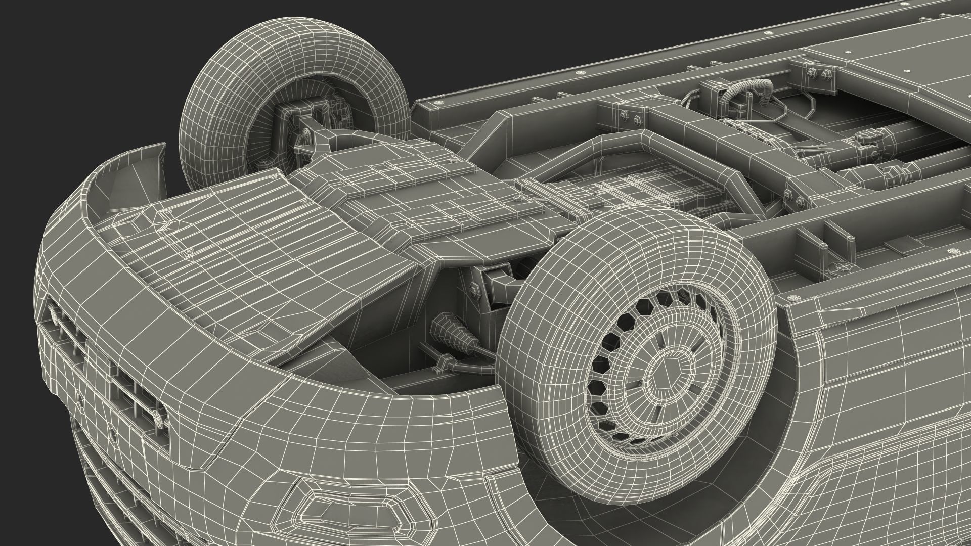 Passenger Van Rigged 3D model_32