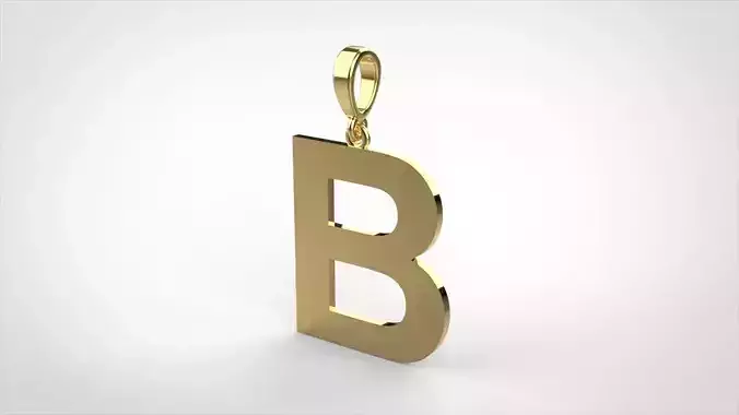 pendant alphabet arial  B medium