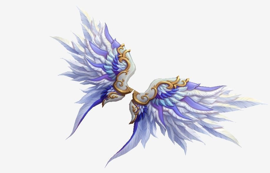 Futuristic Wing Low-poly 3D model_2