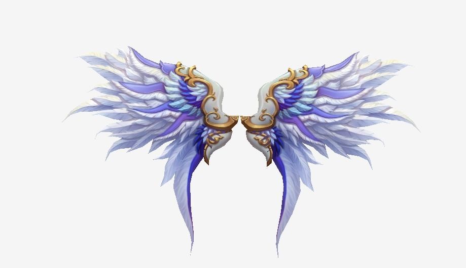 Futuristic Wing Low-poly 3D model_8