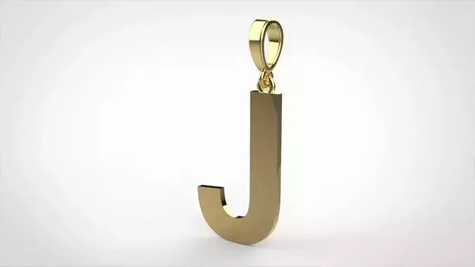 pendant alphabet arial J medium 