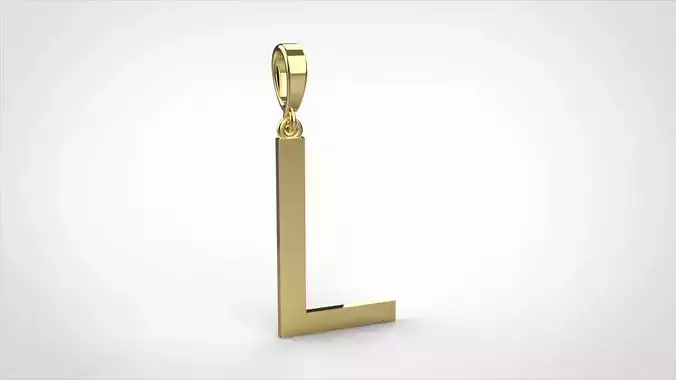  pendant alphabet arial  L medium 