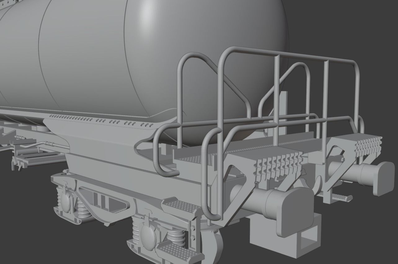 H0 1-87 scale Zagns 54 tank car 3D print model_12