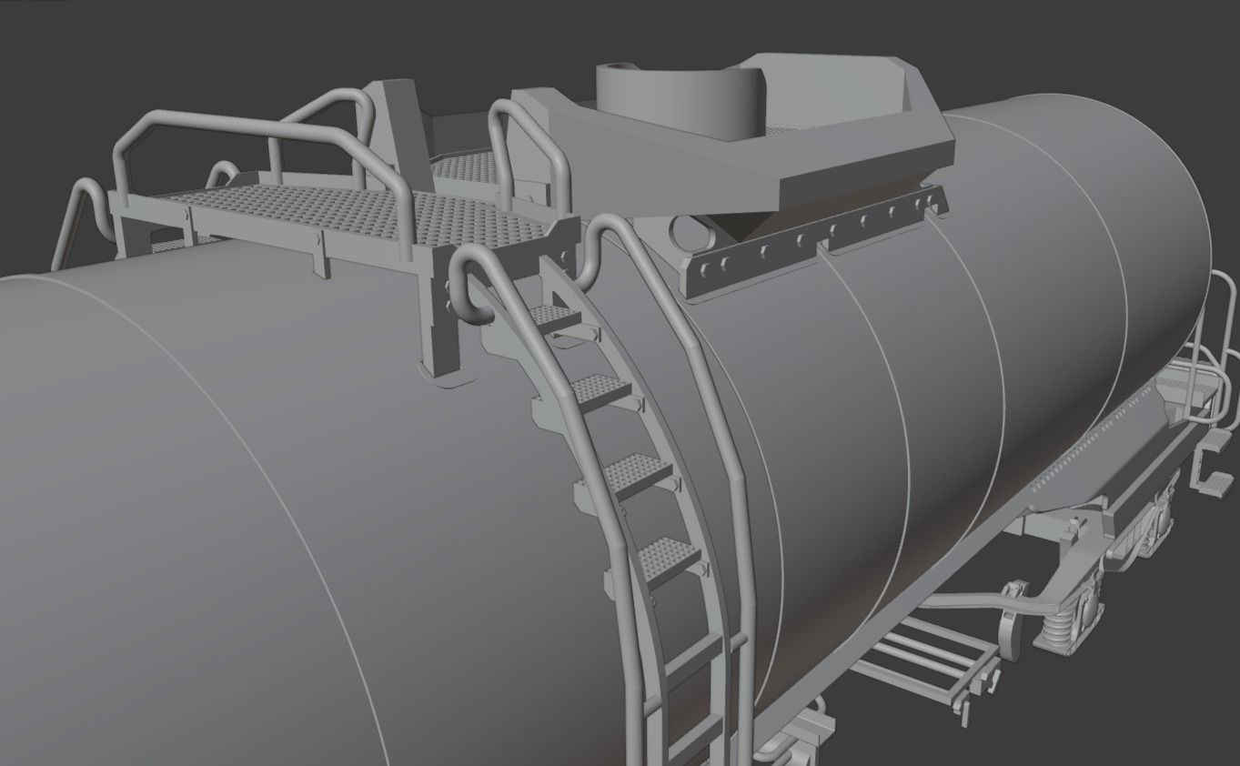 H0 1-87 scale Zagns 54 tank car 3D print model_13