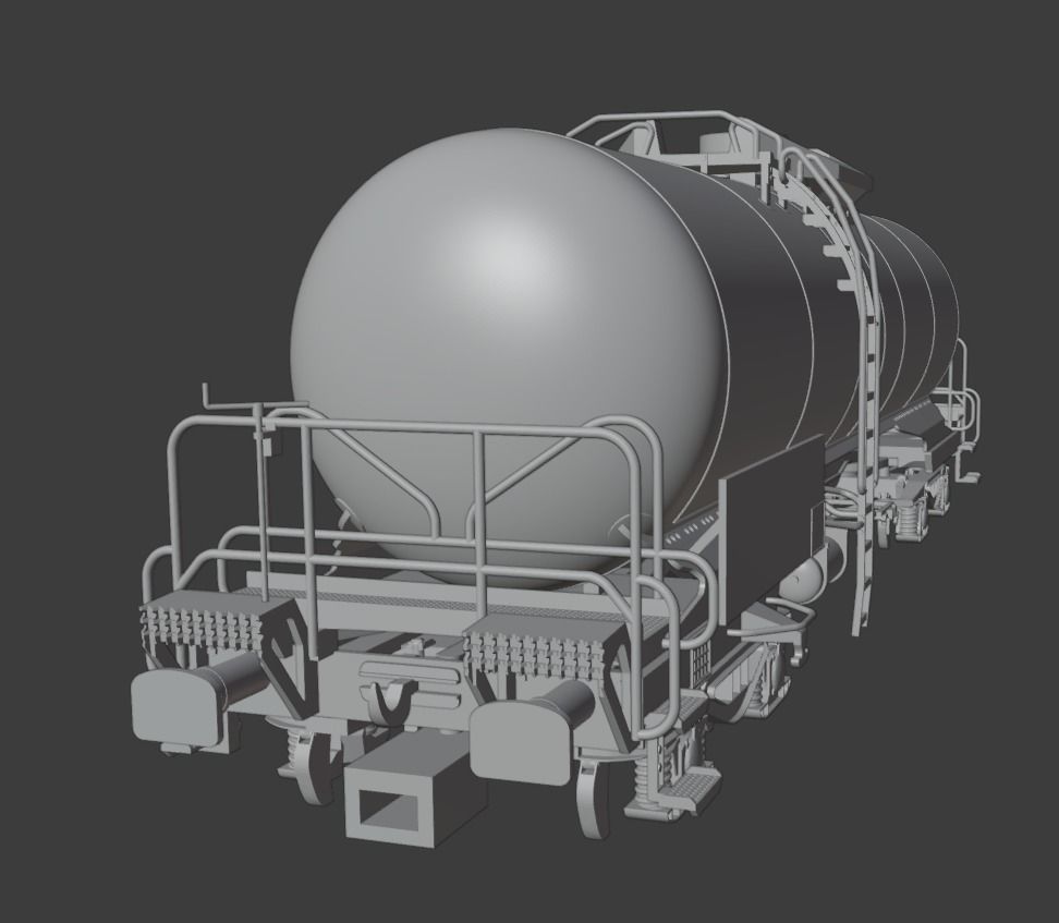 H0 1-87 scale Zagns 54 tank car 3D print model_14