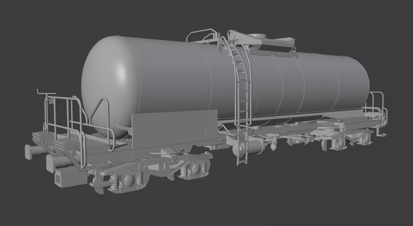 H0 1-87 scale Zagns 54 tank car 3D print model_0