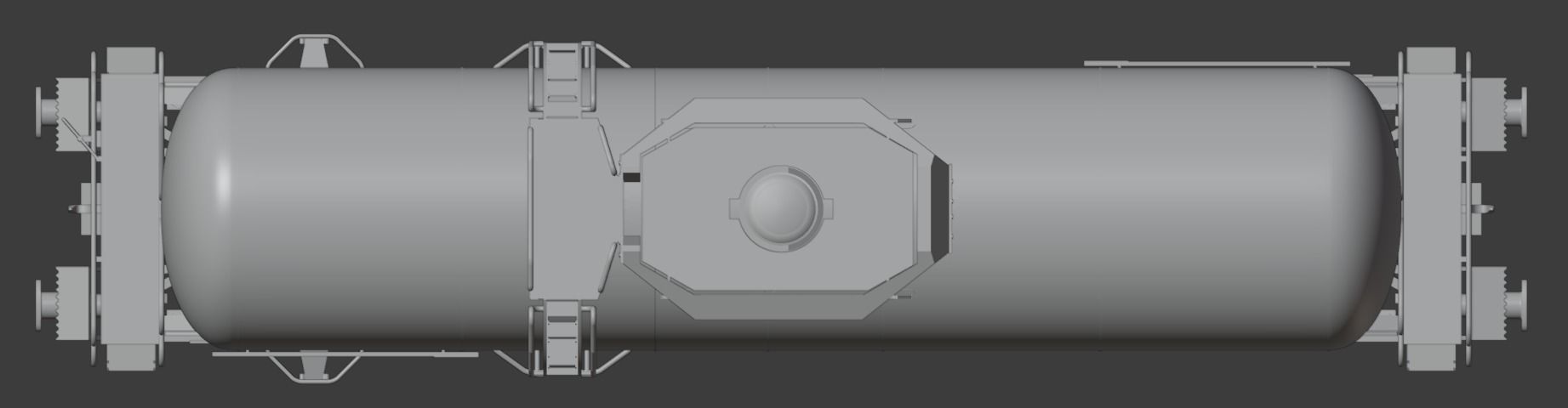 H0 1-87 scale Zagns 54 tank car 3D print model_3