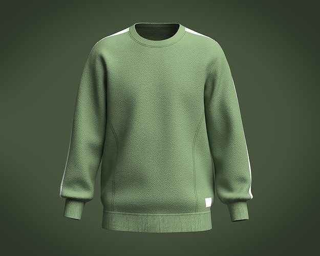 Mens Green Sweatshirt 3D model