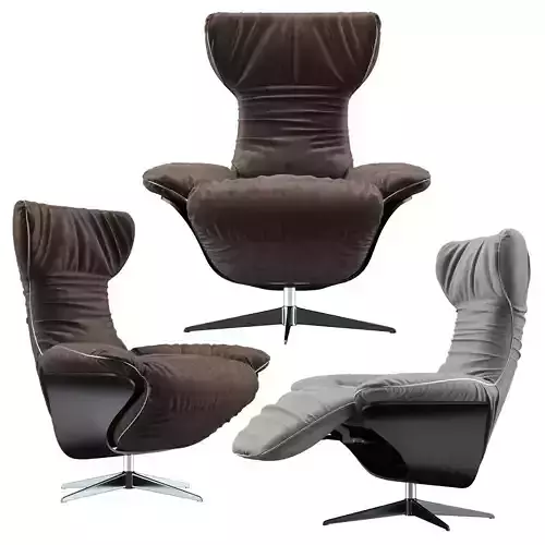 natuzzi swivel lounge chair