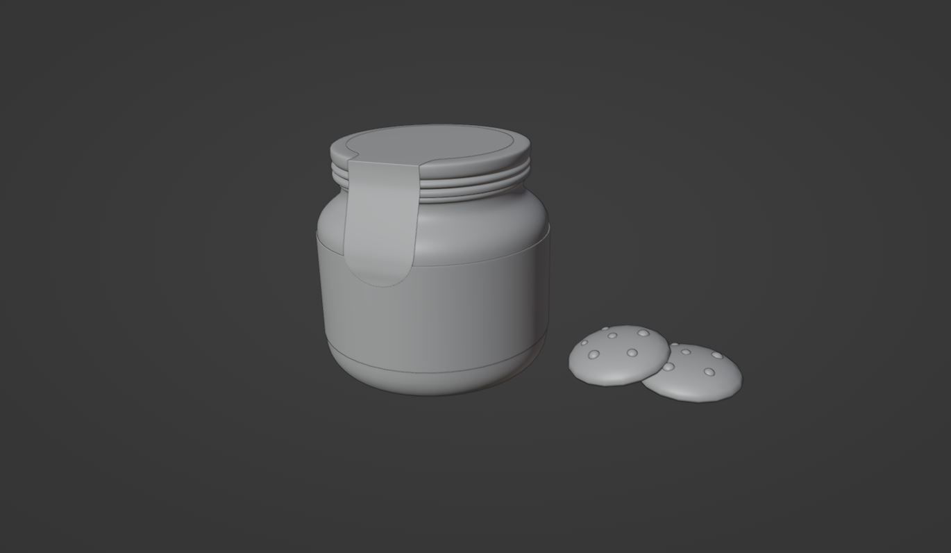 Cookies Jar Free 3D model_4
