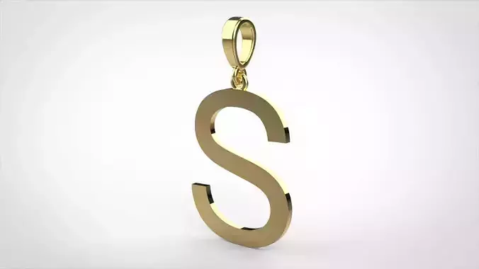 pendant alphabet arial S medium