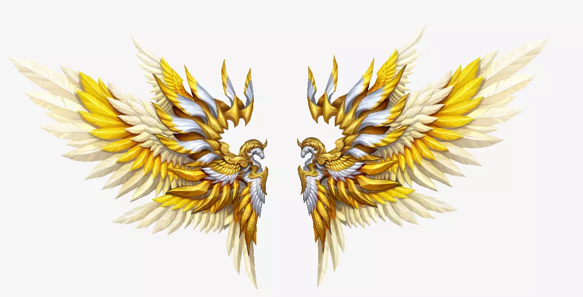 Futuristic Horse figure Wing Low-poly 3D model_0