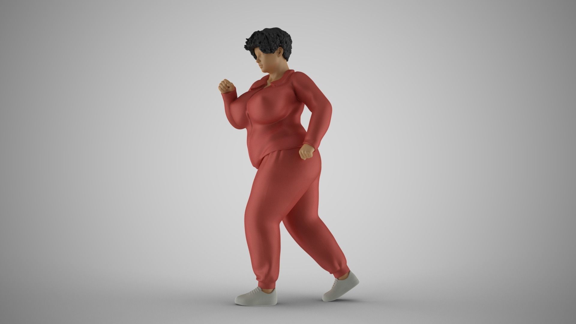 Woman Wanting  Lose Weight 3D print model_10