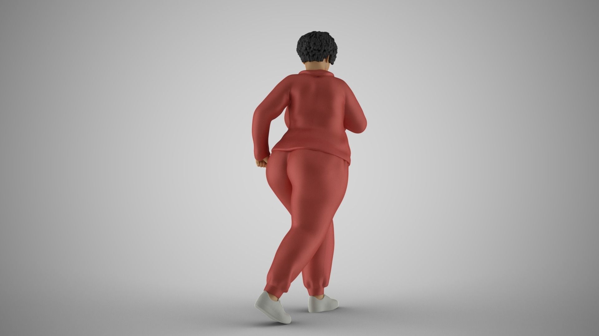 Woman Wanting  Lose Weight 3D print model_7