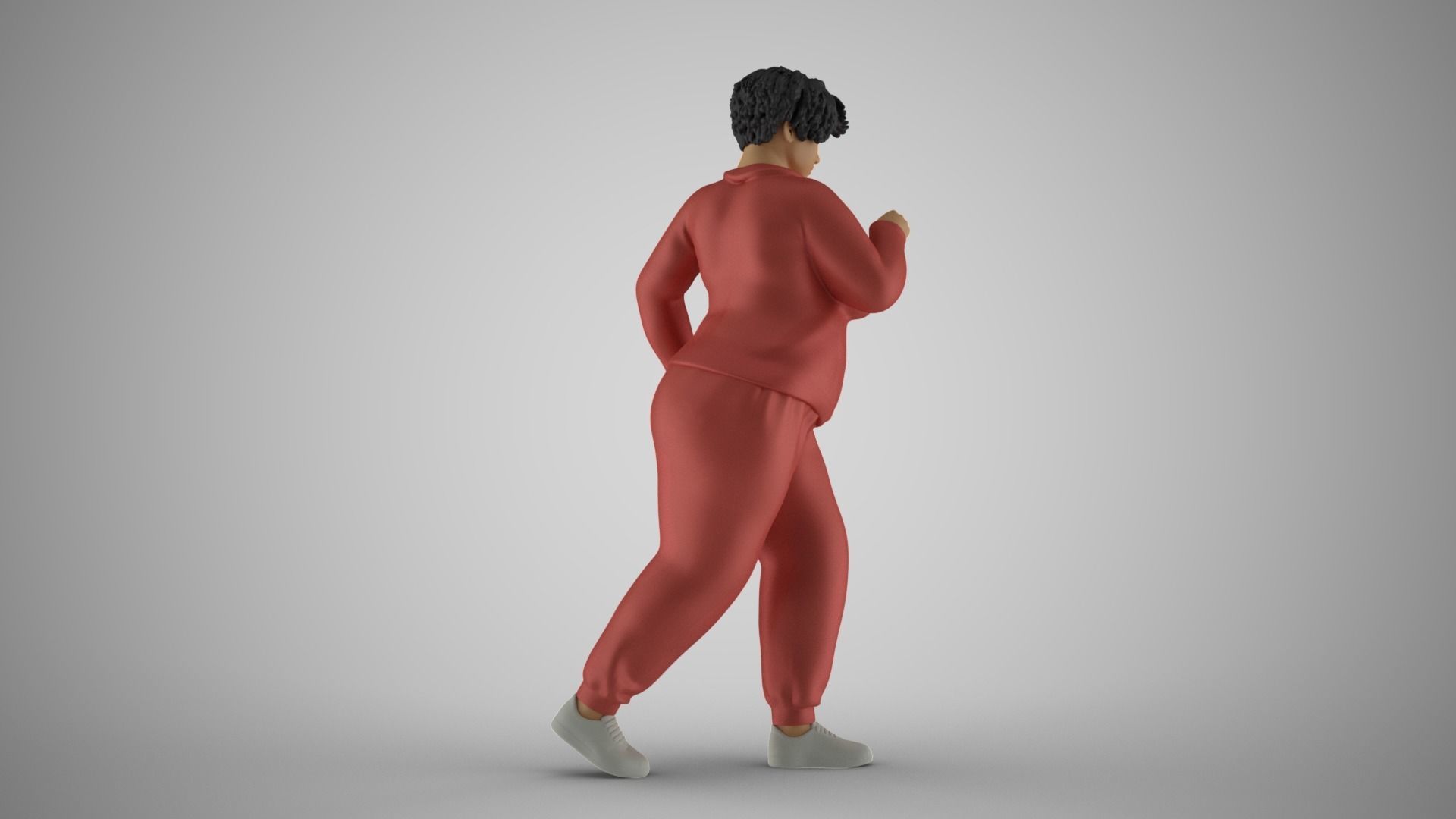 Woman Wanting  Lose Weight 3D print model_6