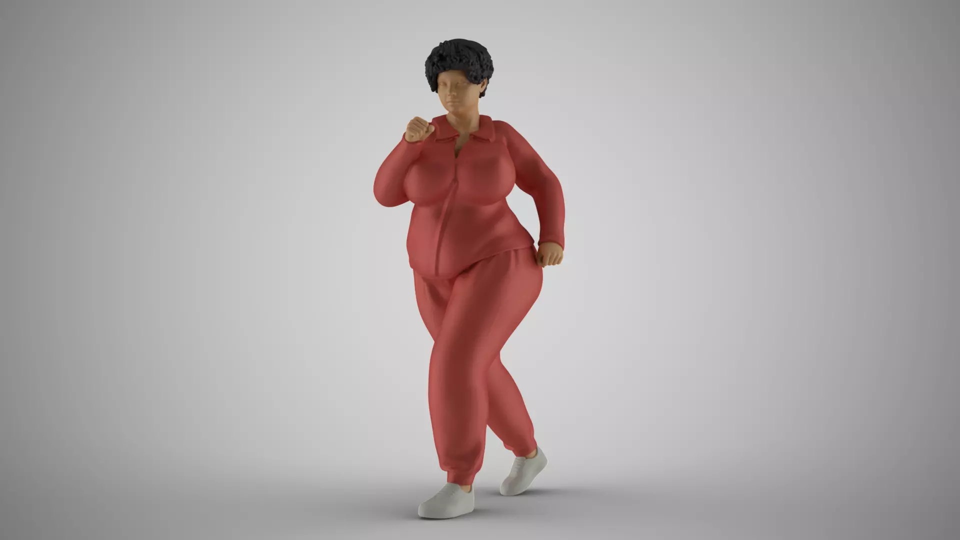 Woman Wanting  Lose Weight 3D print model_0