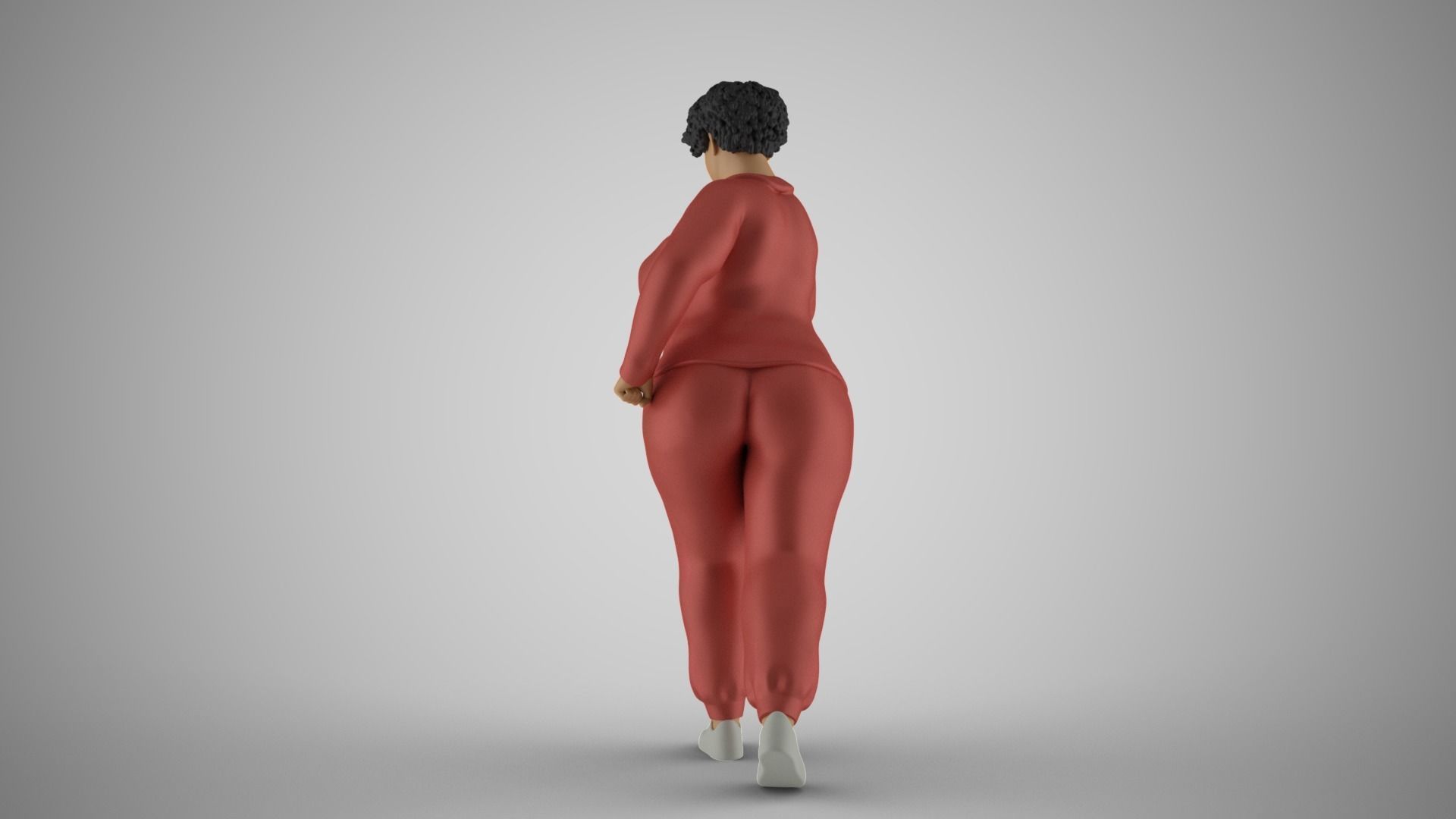 Woman Wanting  Lose Weight 3D print model_8