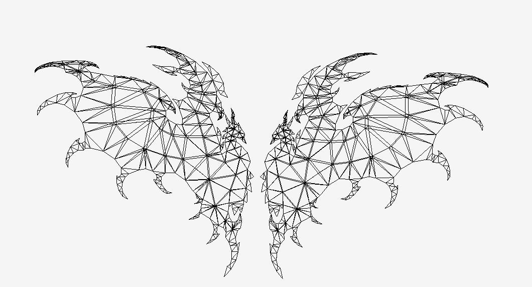 Dragon Wing Low-poly 3D model_13