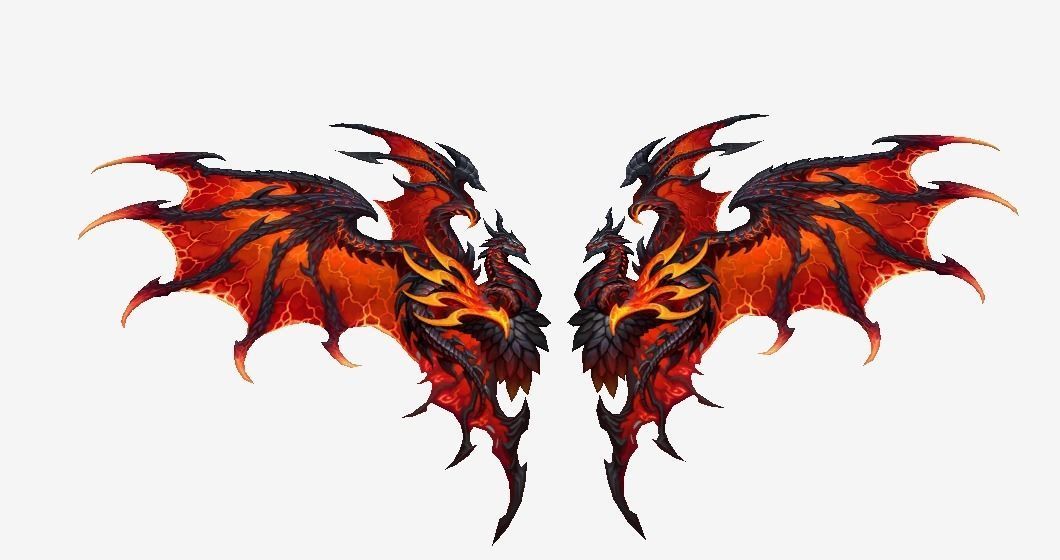 Dragon Wing Low-poly 3D model_1