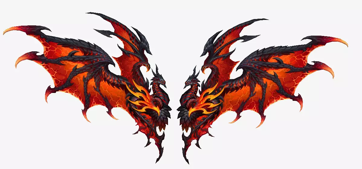 Dragon Wing Low-poly 3D model_0