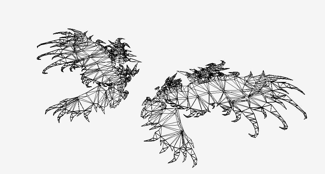 Metalic Dark purple Wing Low-poly 3D model_2