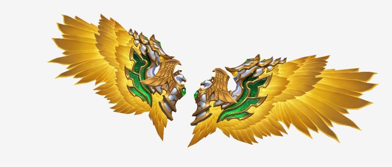 Eagle Figure Wing Low-poly 3D model_2