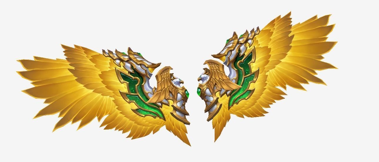 Eagle Figure Wing Low-poly 3D model_8