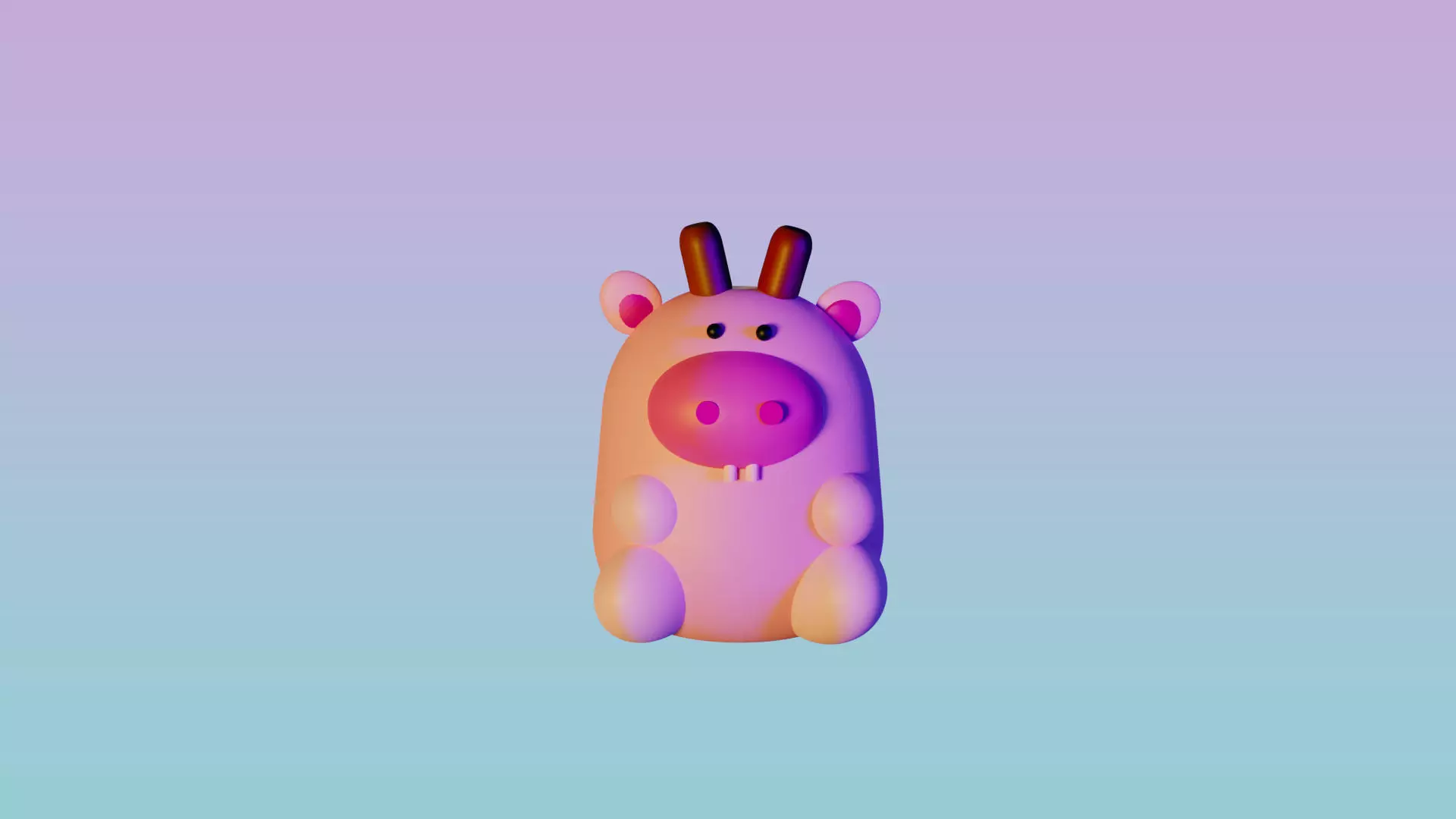 Toy Cow Free 3D model