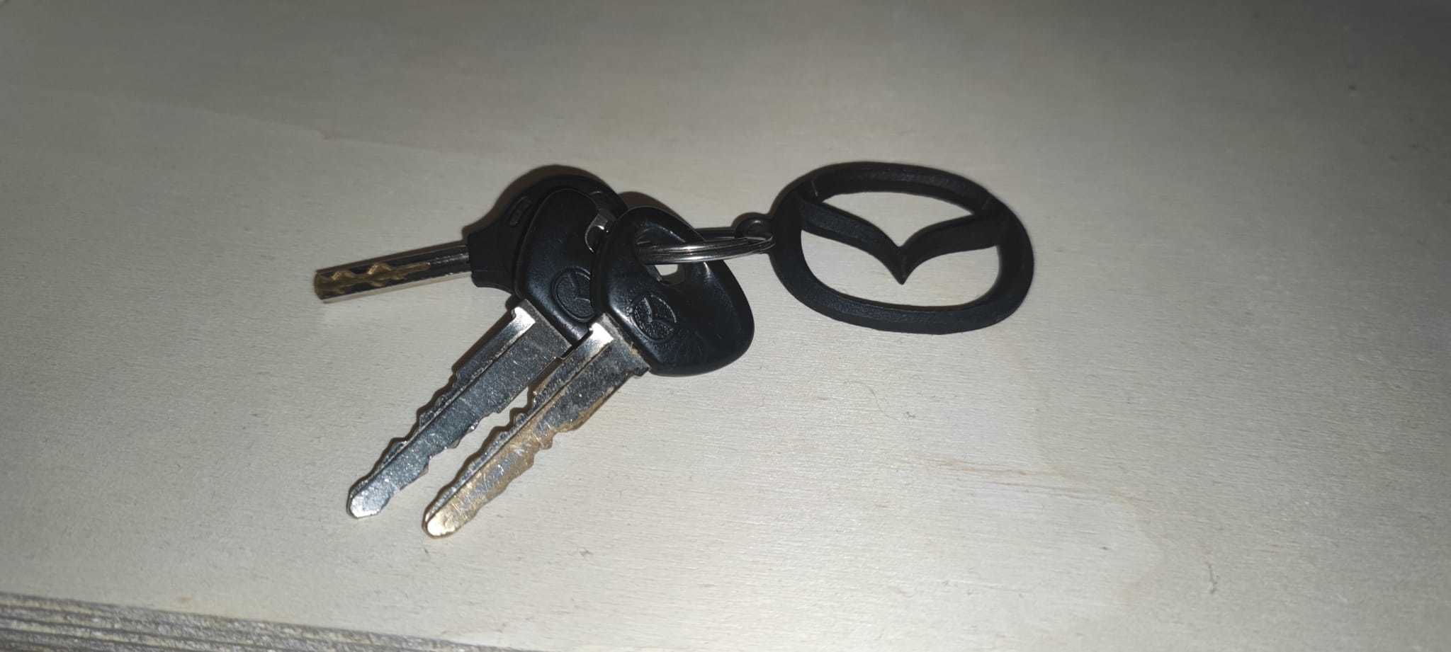 Mazda Logo Keychain 3D print model_6