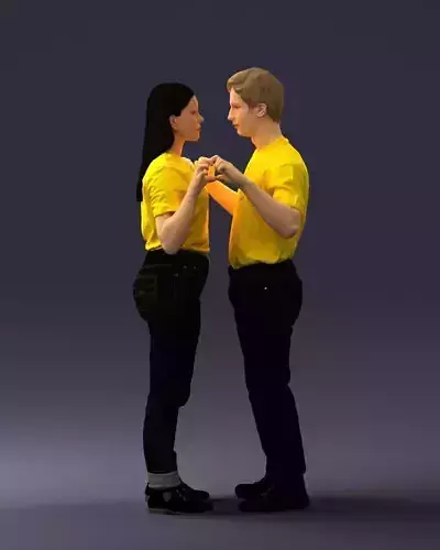 Love in yellow 1128 3D Print Ready 3D print model