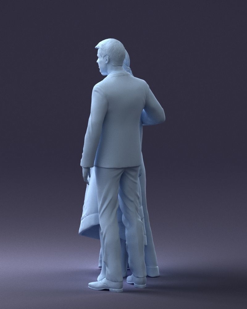 000253 Wedding Couple 0219 3dp 3D print model_13