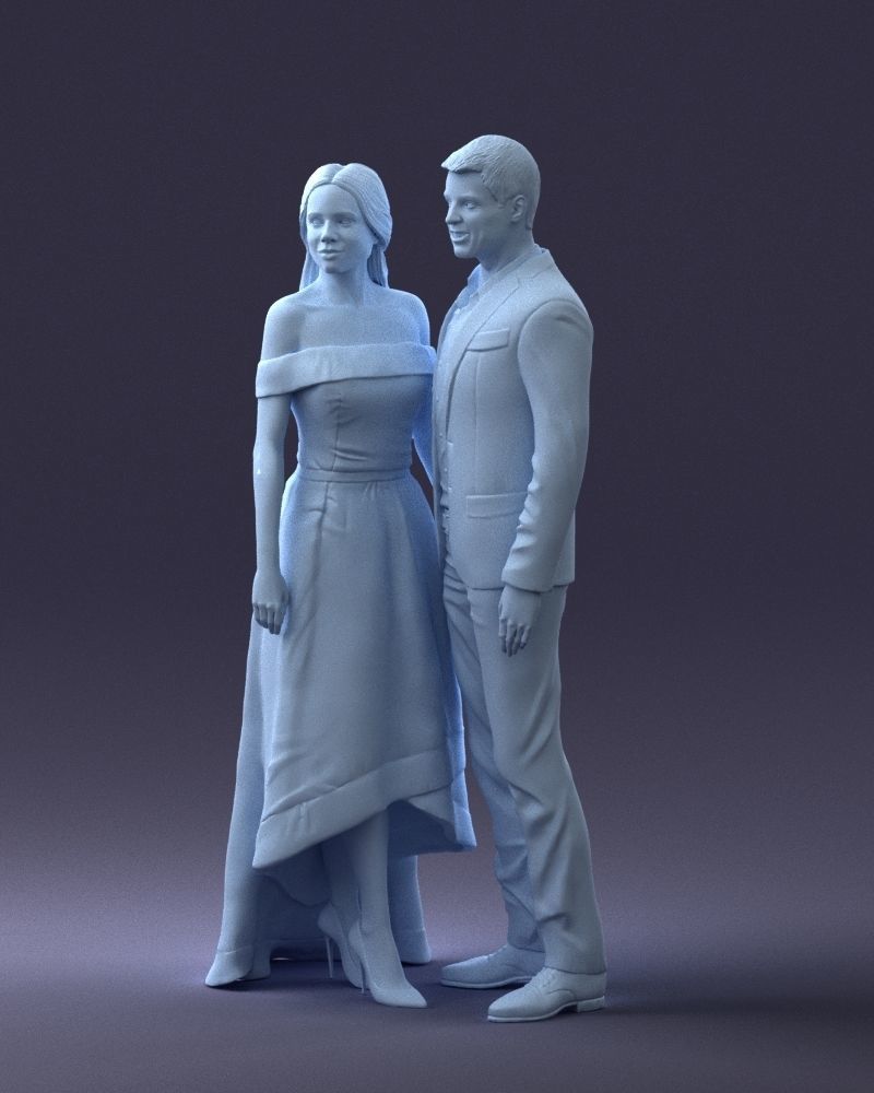 000253 Wedding Couple 0219 3dp 3D print model_16