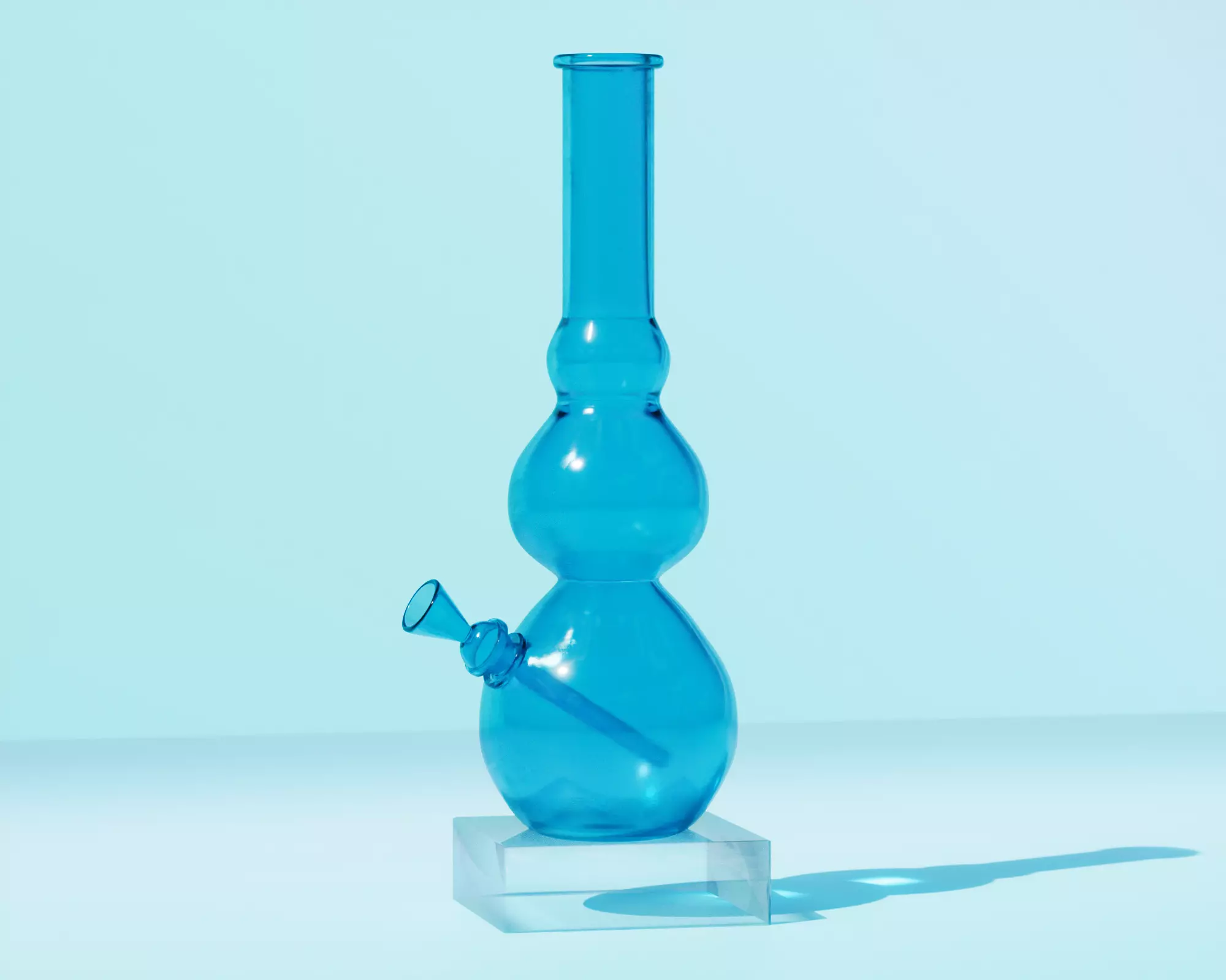 Cannabis Smoking Bong 3D model_0